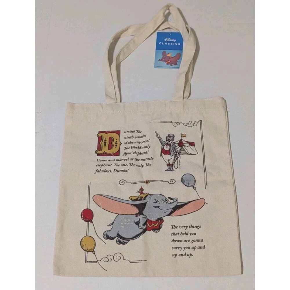 Disney Classics Dumbo Tote Bag NWT & Matryoshka Nesting Doll 2pc Lot